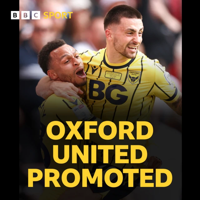 Oxford United promotion graphic