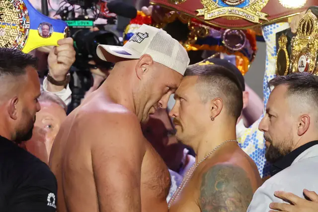 Tysons Fury and Oleksandr Usyk head-to-head