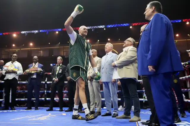 Tyson Fury in the ring