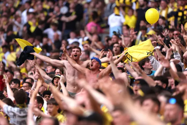 Oxford fans at Wembley