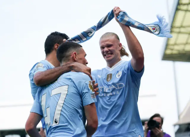 Manchester City celebrate