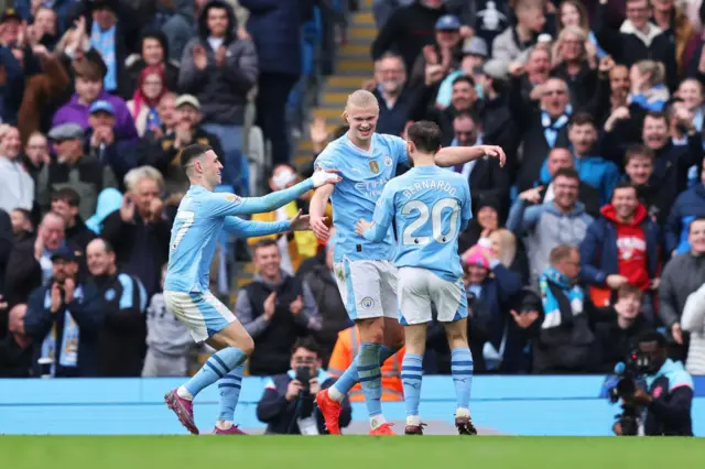 Man City celebrate