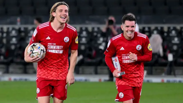 Crawley celebrate