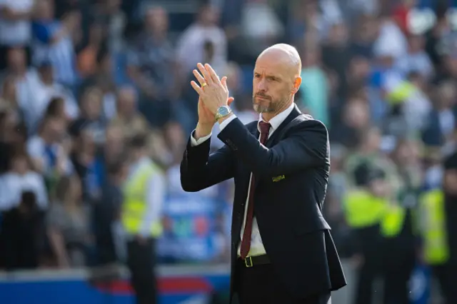 Manager Erik ten Hag of Manchester United applauds