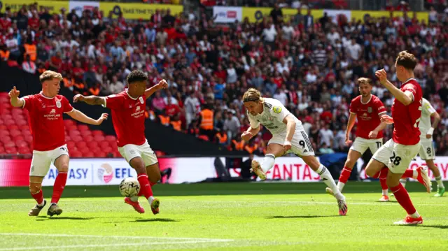 Danilo Orsi gives Crawley the lead against Crewe