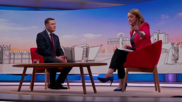 Wes Streeting and Laura Kuenssberg