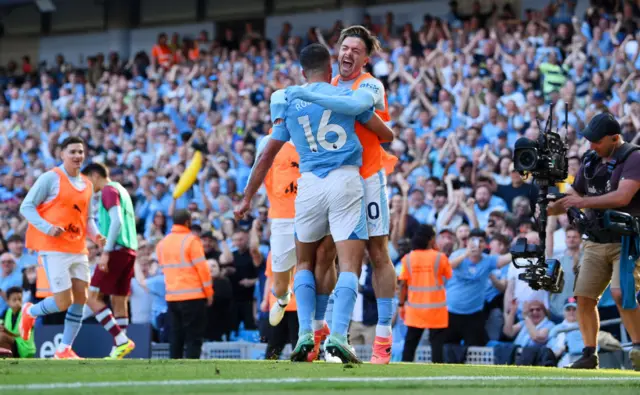 Manchester City celebrate