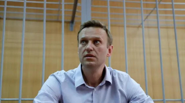 The late Russian opposition leader Alexei Navalny in 2018