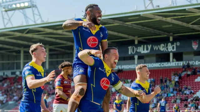 Warrington celebrate