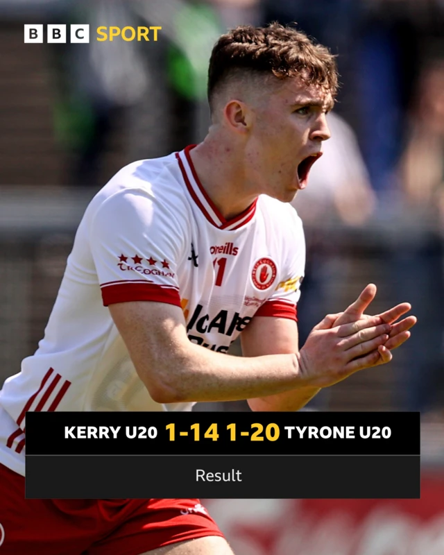 FT: Kerry 1-14 Tyrone 1-20