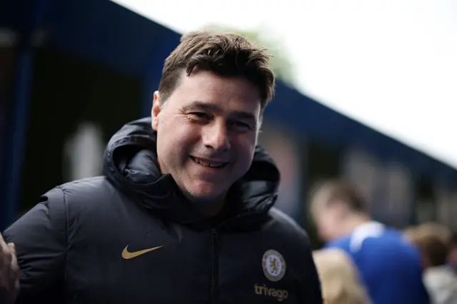 Mauricio Pochettino, Manager of Chelsea, arrives at the stadium