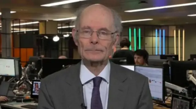 Prof Sir John Curtice on BBC election special commenting on early Sunderland results