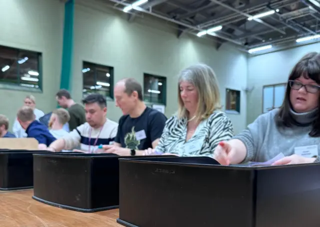 Votes being counted in the Blackpool South by-election