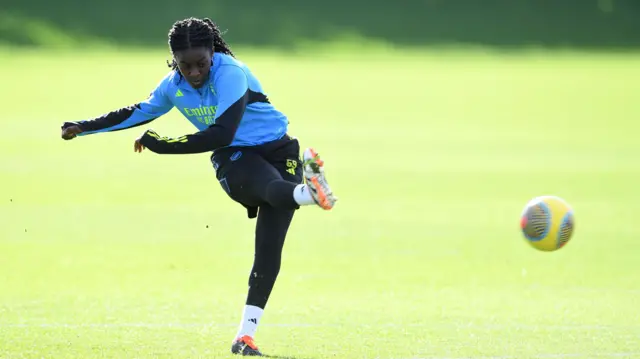 Michelle Agyemang in training