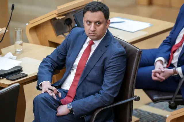 Anas Sarwar at Holyrood on 1 May