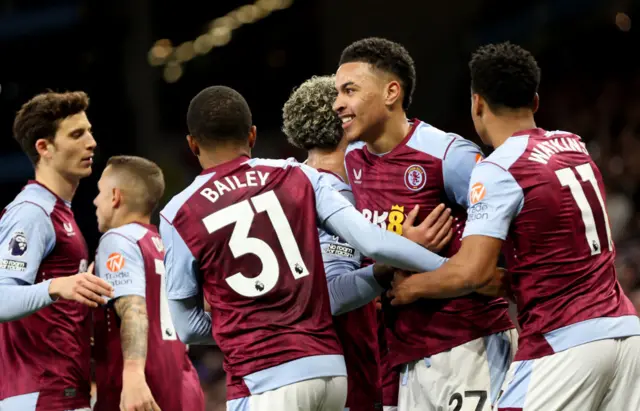 Aston Villa celebrate