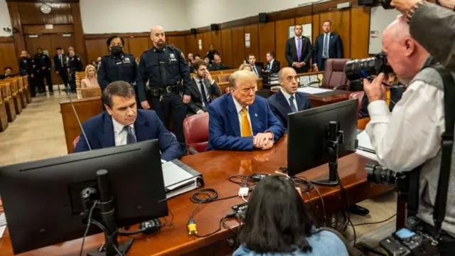 Donald Trump in court