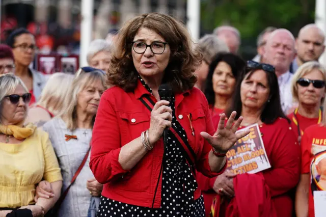 Dame Diana Johnson MP, who has championed the cause in parliament, spoke at the protest