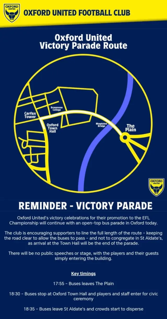 Oxford United bus tour