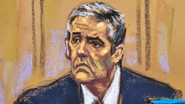 Michael Cohen court sketch