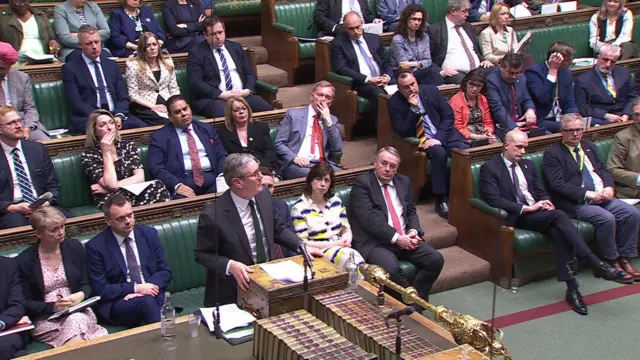 Sir Keir Starmer speaking in the House of Commons