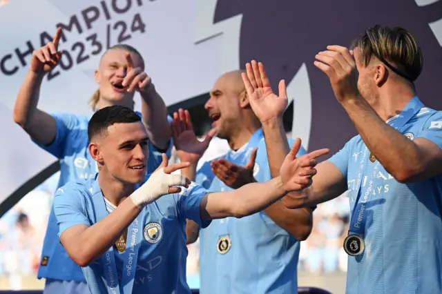 Manchester City celebrate