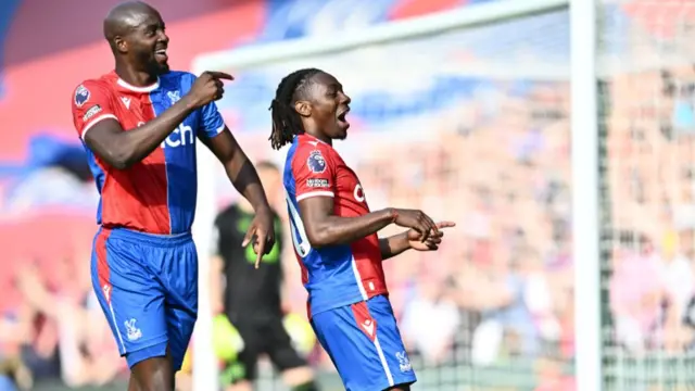 Crystal Palace players celebrate