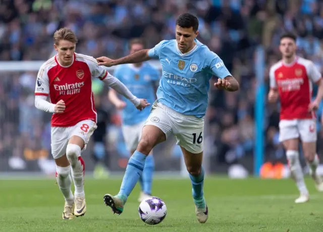 Rodri playing Arsenal