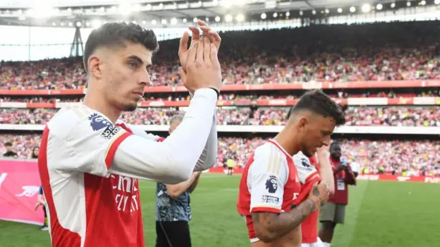 Kai Havertz applauds Arsenal fans