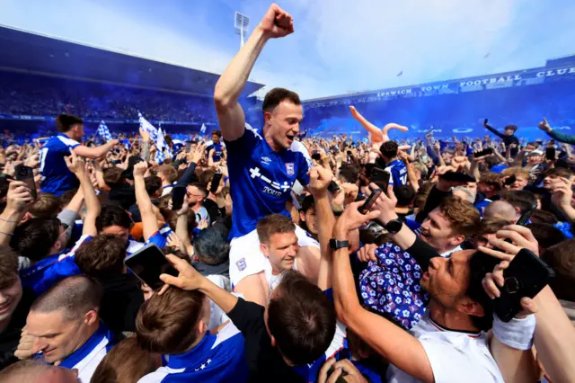 Celebrations at Portman Road