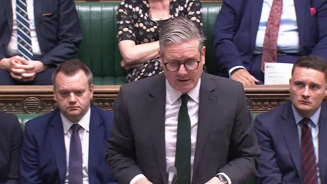 Sir Keir Starmer speaking in the House of Commons