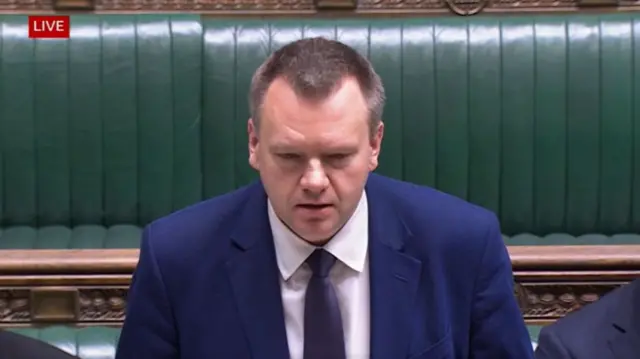 Thomas-Symonds speaking in the Commons