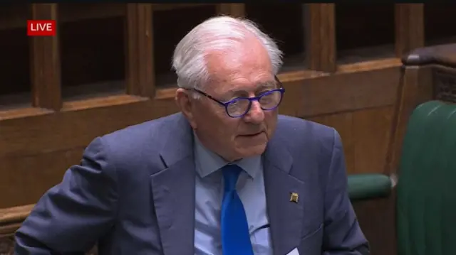 Conservative MP Sir Peter Bottomley in the Commons