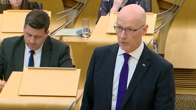 Scotland's First Minister John Swinney