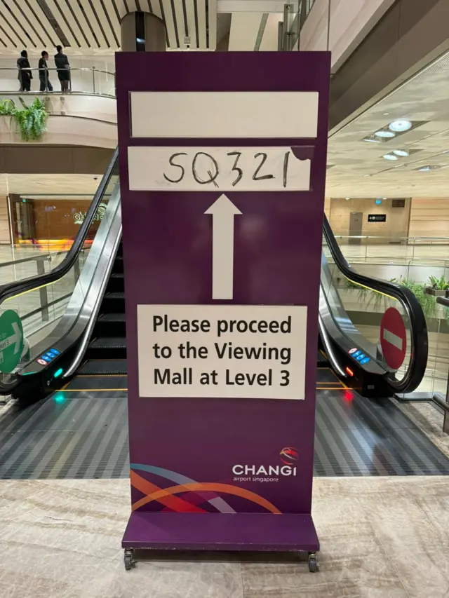 Sign at Singapore airport