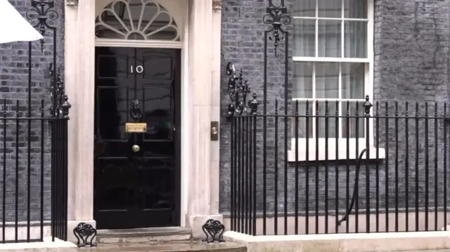 Downing Street door