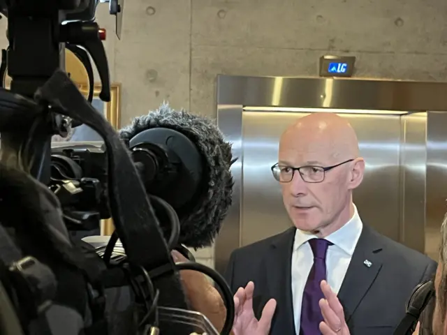 Scotland's First Minister John Swinney