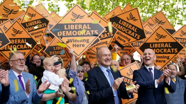 Liberal Democrat leader Sir Ed Davey visits Cheltenham town centre