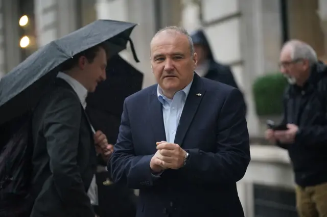 Former Post Office worker Lee Castleton outside the Post Office Horizon IT Inquiry at Aldwych House, central London on Wednesday, before his former boss Paula Vennells was due to start giving evidence.