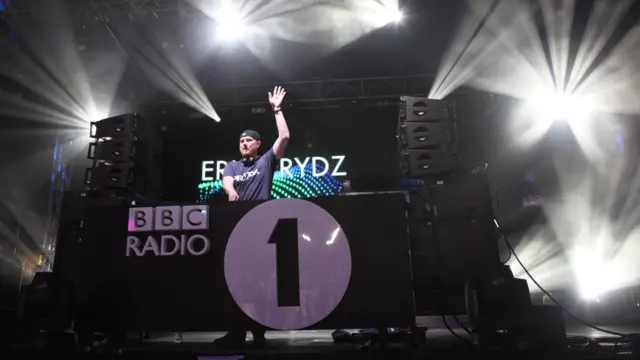 Eric Prydz performs in the Dance Arena at Hackney Marshes, 2012.