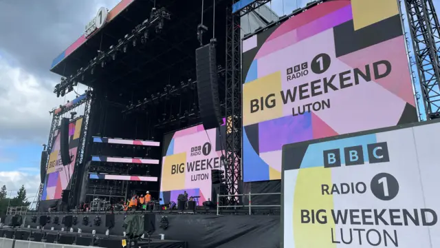 Radio 1's Big Weekend stage in Luton