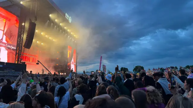 Sunset over the Main Stage