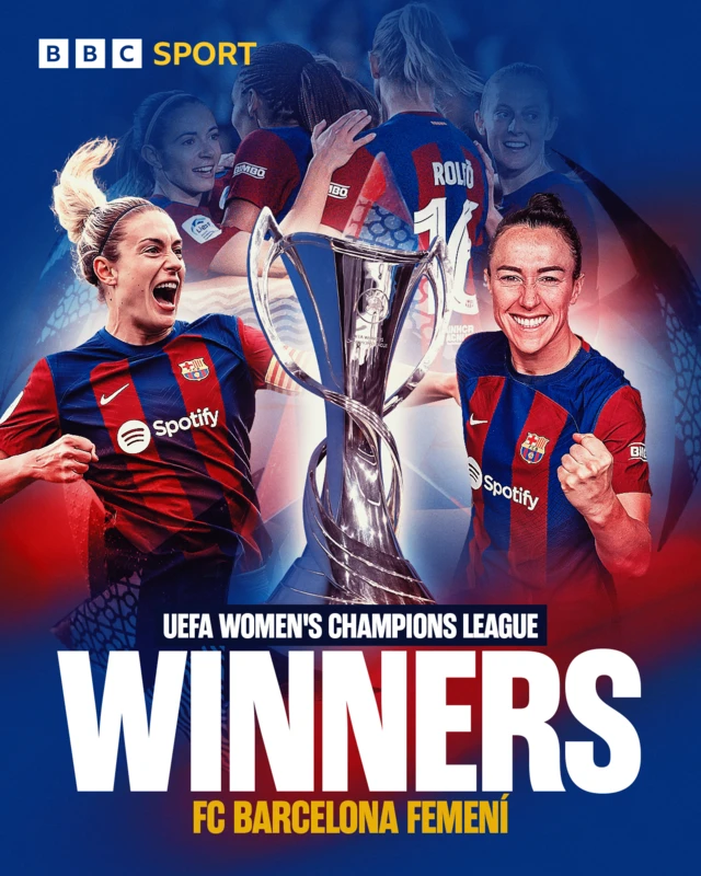 Barcelona win Women's Champions League