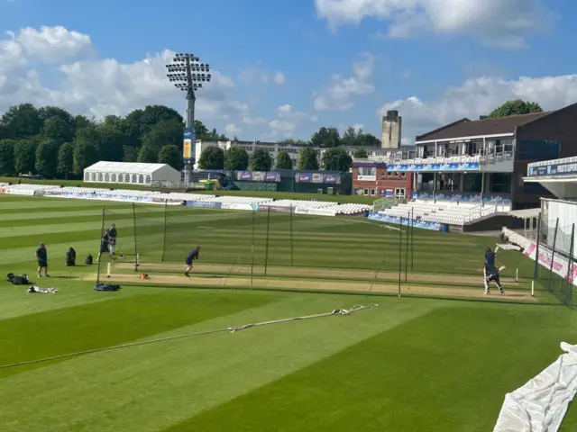 Kent in the nets ahead of day two