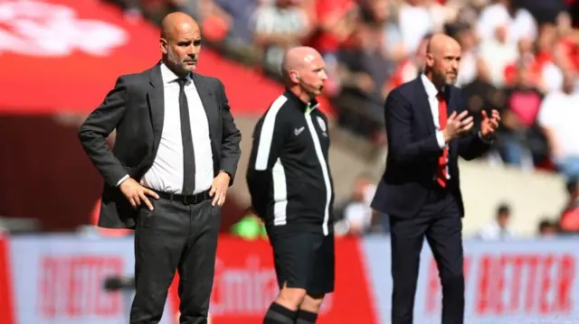 Pep Guardiola and Erik ten Hag