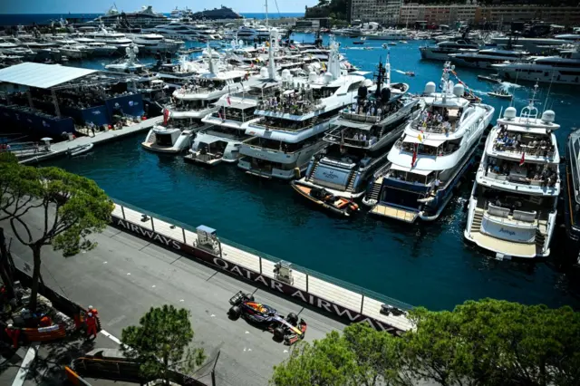 Sergio Perez at the Monaco GP.