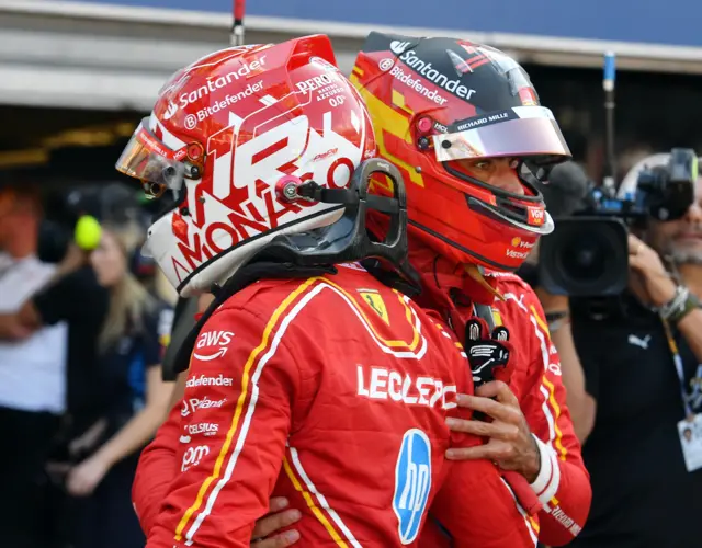 Charles Leclerc and Carlos Sainz
