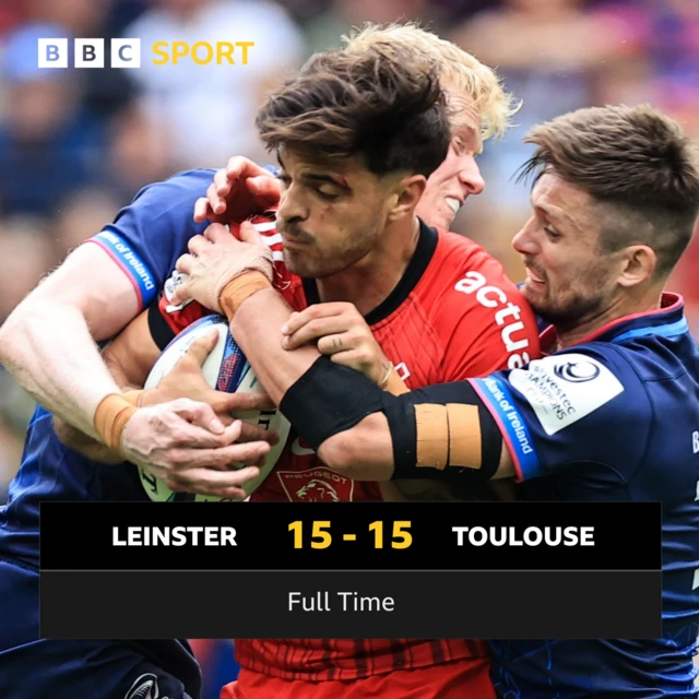 FT: Leinster 15-15 Toulouse