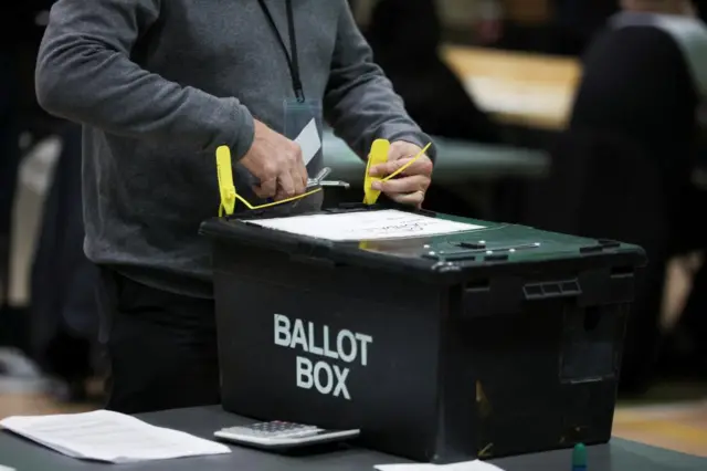 A ballot box