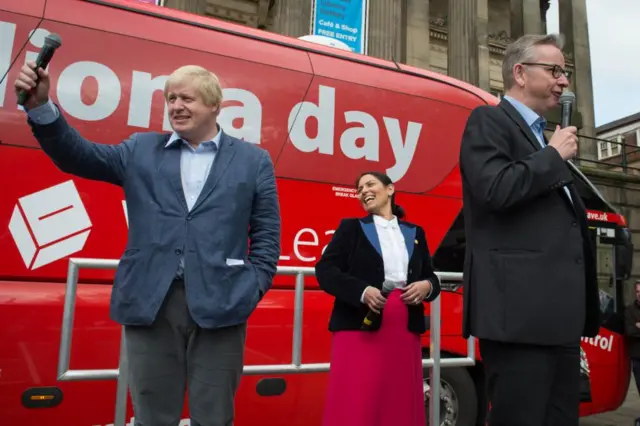 Boris Johnson, Priti Patel and Michael Gove